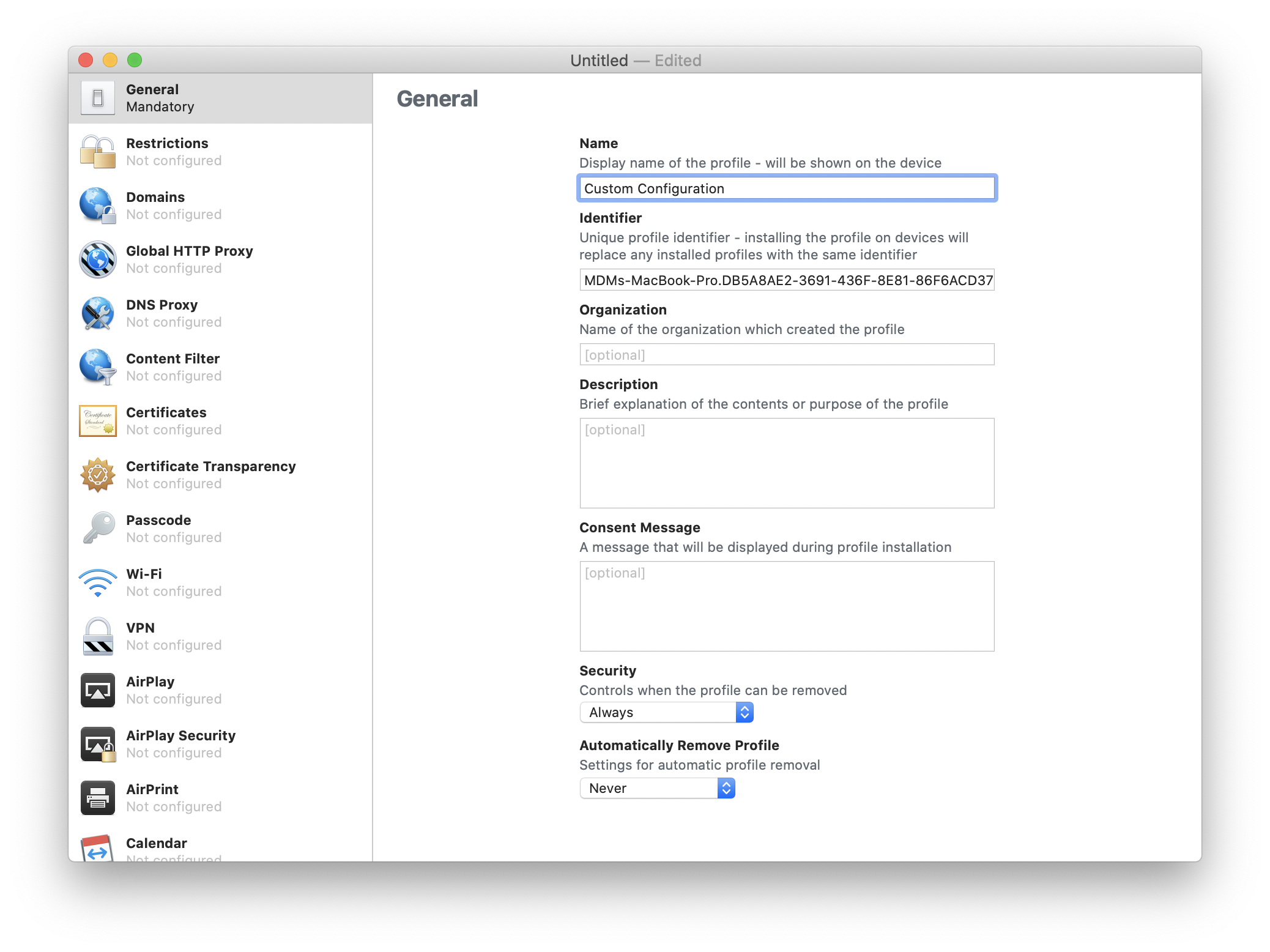 How to create Custom Configuration profiles using Apple Configurator? illustration 4