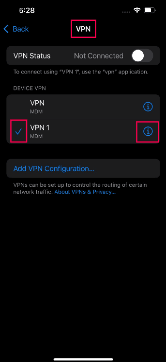How to configure FortiClient VPN Setup for iOS/iPadOS through MDM illustration 4