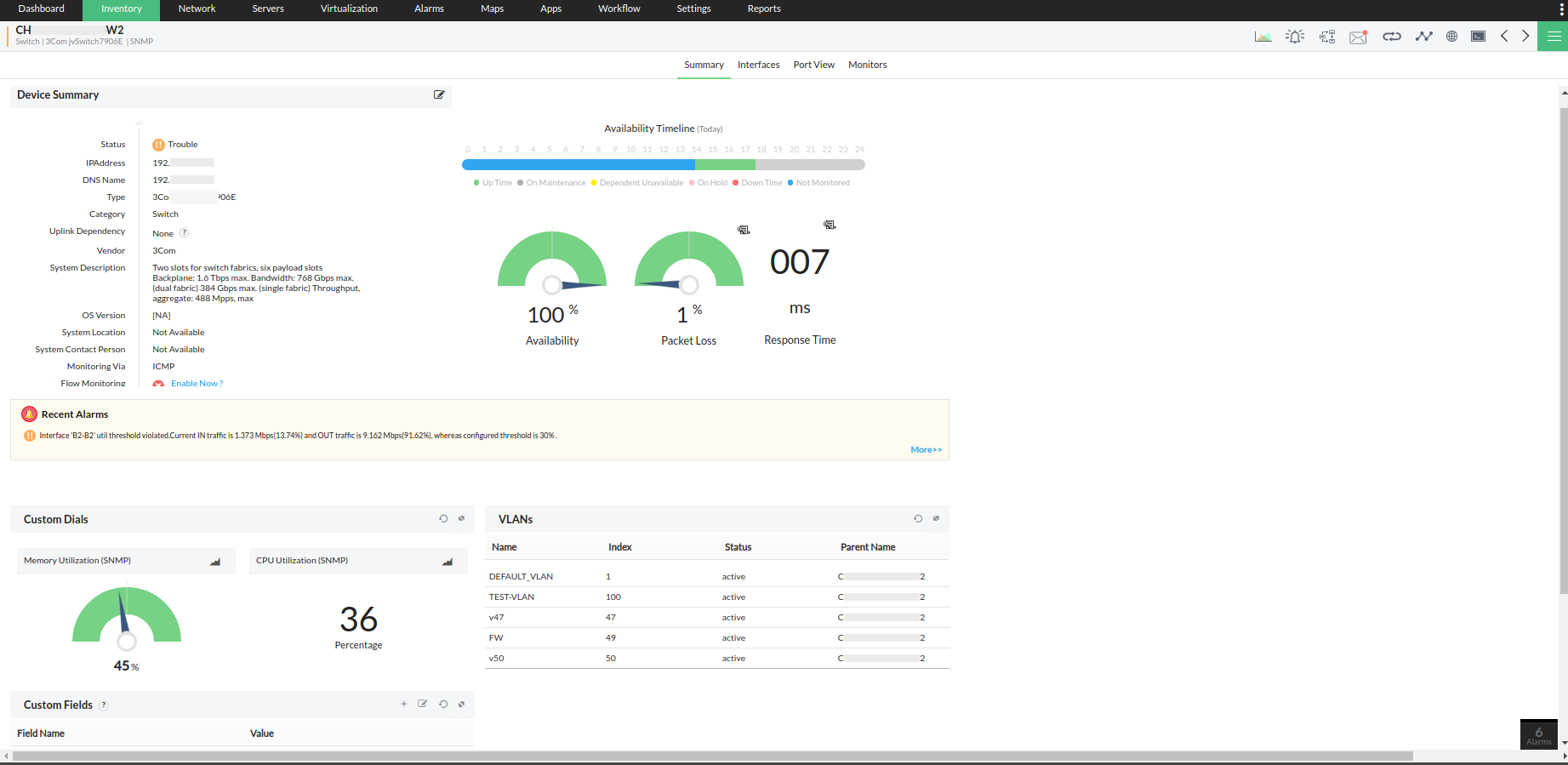 3Com Switch Port Monitoring Software - ManageEngine OpManager 3Com Switch Port Monitoring Software - ManageEngine OpManager