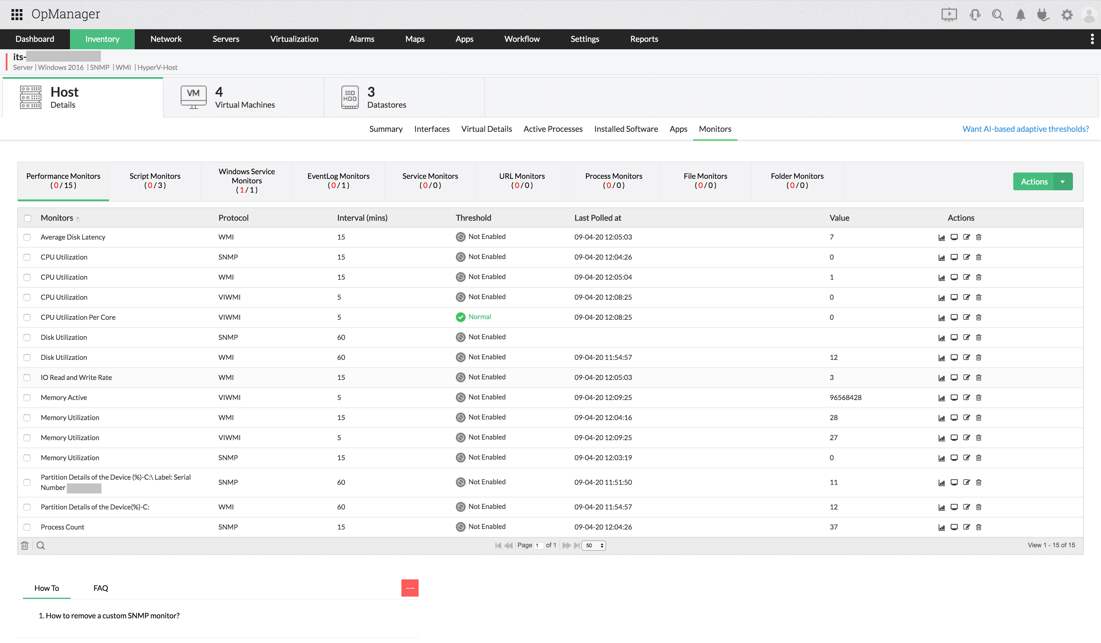 Real-time Hyper-V monitoring Hyper-V performance monitoring - ManageEngine OpManager