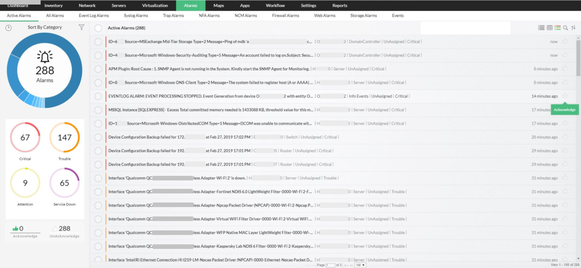 NOC Monitoring in OpManager: Ping tools - ICMP ping
