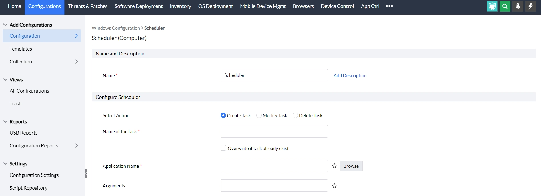 scheduler for computers in endpoint central scheduler for computers in endpoint central