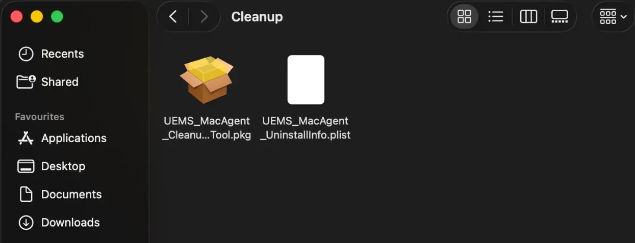 Agent uninstallation