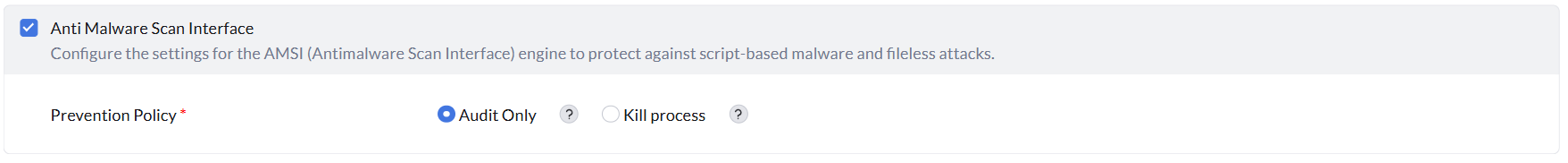 Anti-Malware Scan Interface