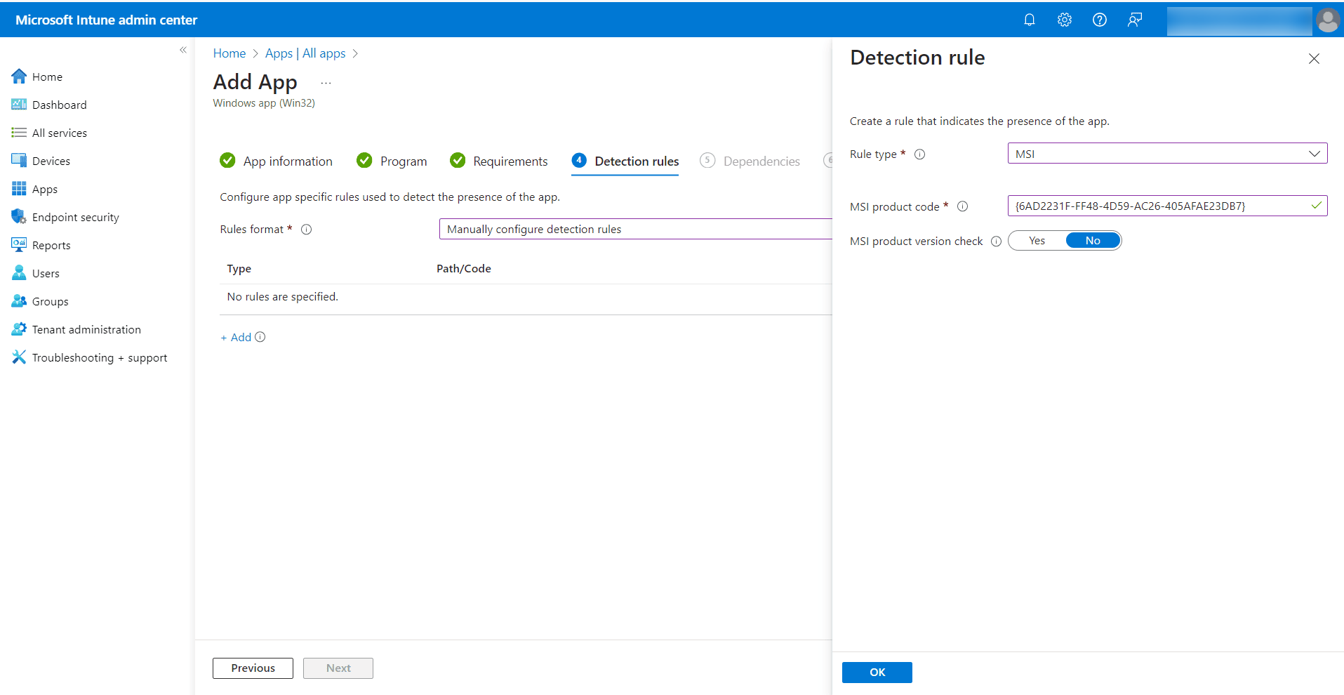 Configure detection rules Configure detection rules