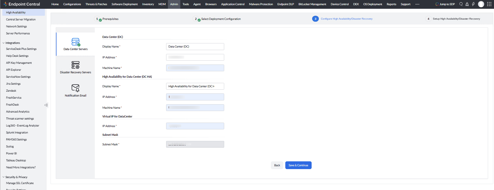 Configure DC Servers 3node