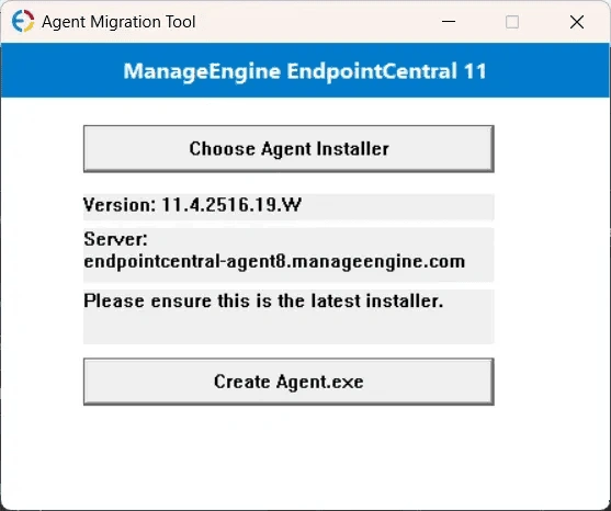 Create Agent.exe Create Agent.exe
