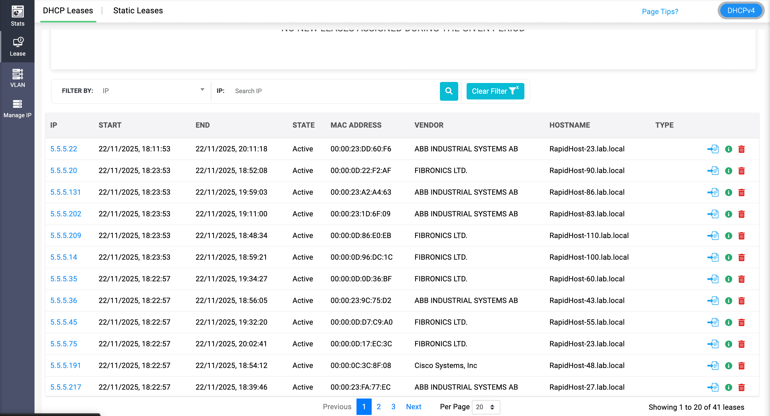 Top DNS anomalies panel with bar chart and filters