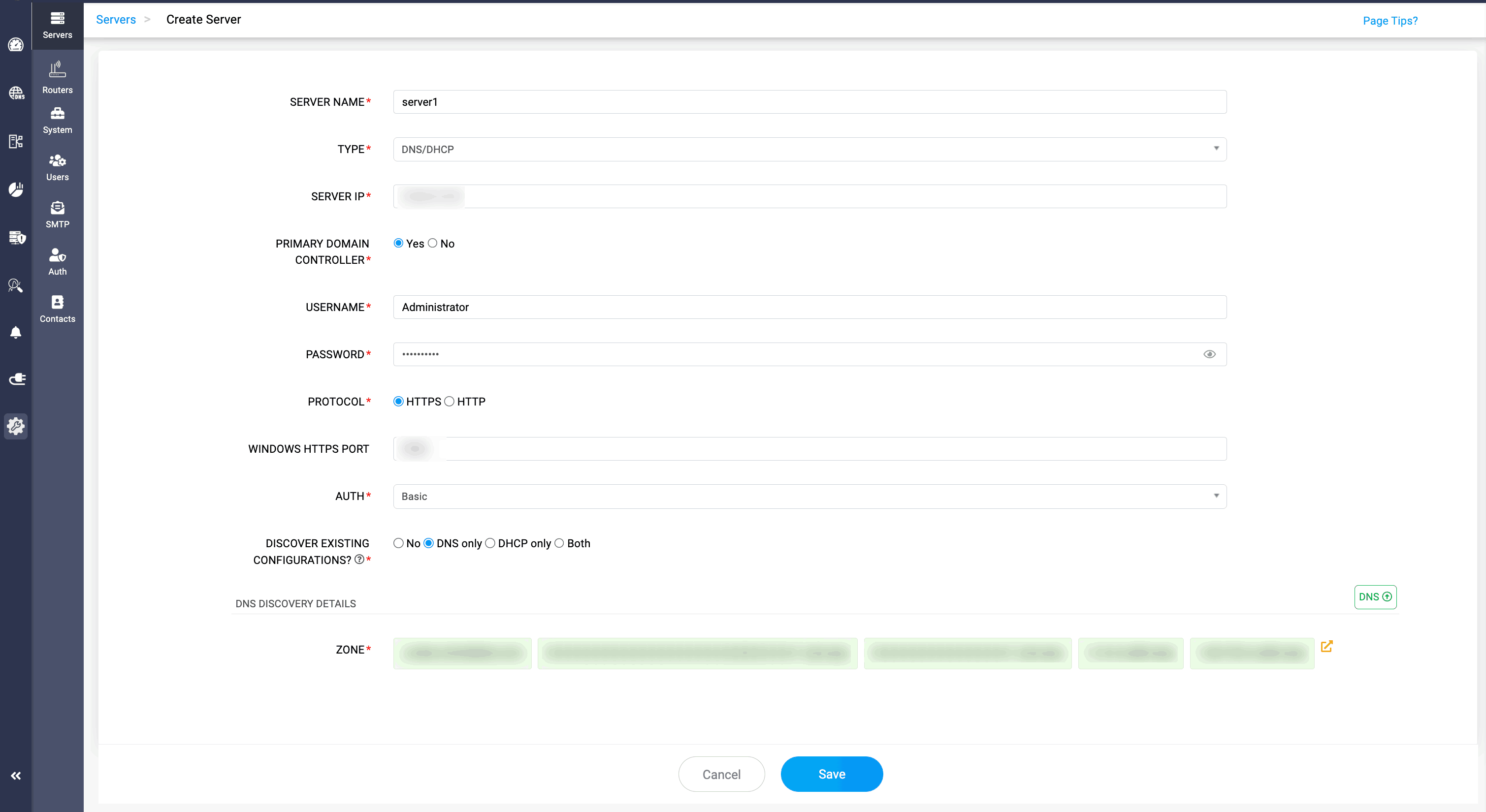 Add New Microsoft Windows Server