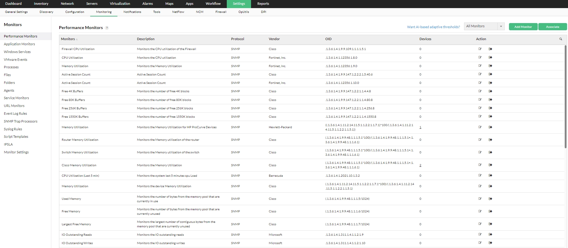 Network Infrastructure Management Network Infrastructure Monitoring - ManageEngine OpManager Nexus