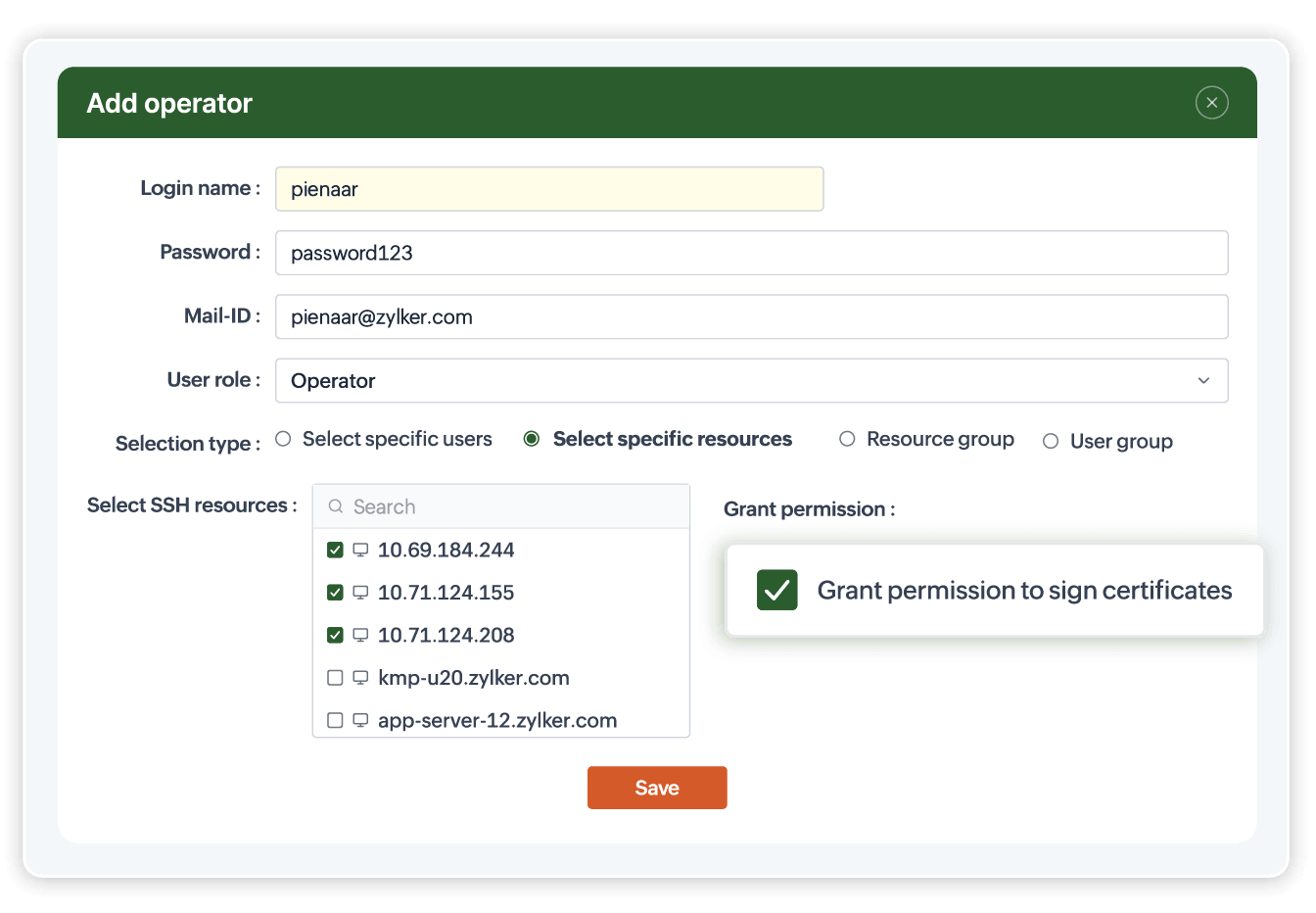 Role-based audit visibility controls in Key Manager Plus scoping records by user role