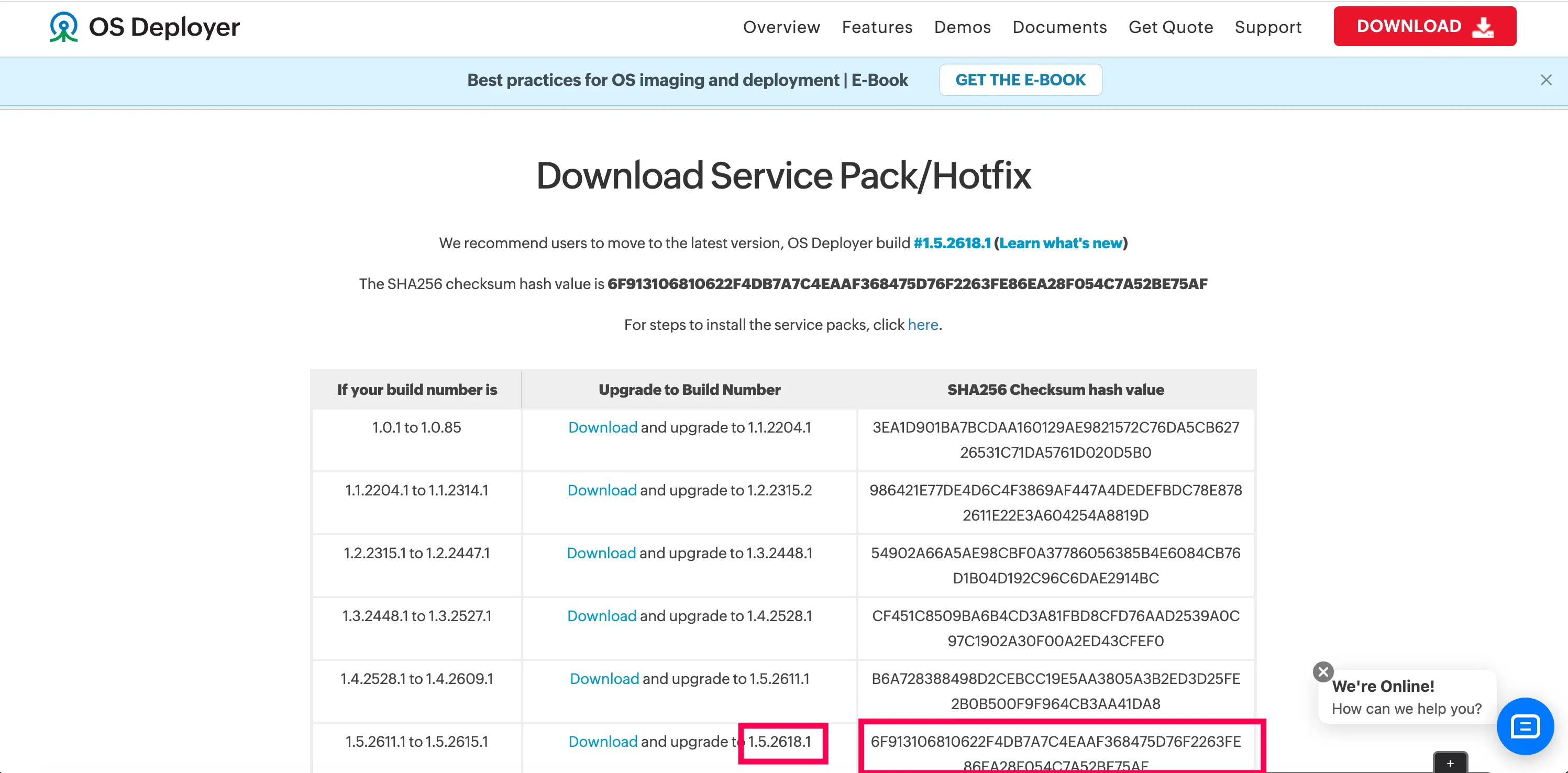 Copy Link for the .ppm file checksum steps to find the published checksum of the .ppm file