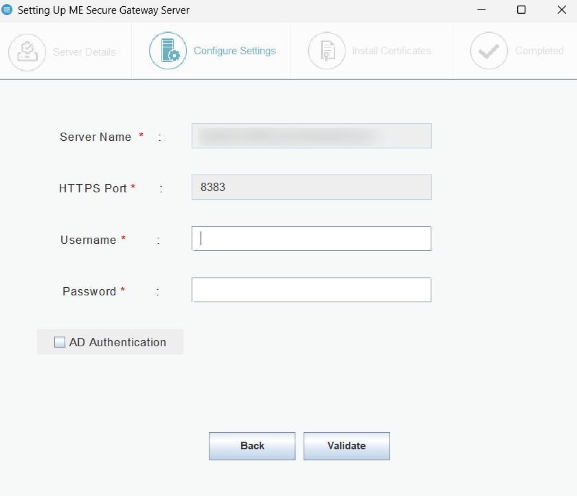 Secure Gateway Server user Authentication Secure Gateway Server user Authentication