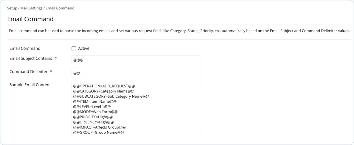 Parse incoming emails to automatically map ticket fields. Email parser mapping incoming request details into ticket fields in an email ticketing tool