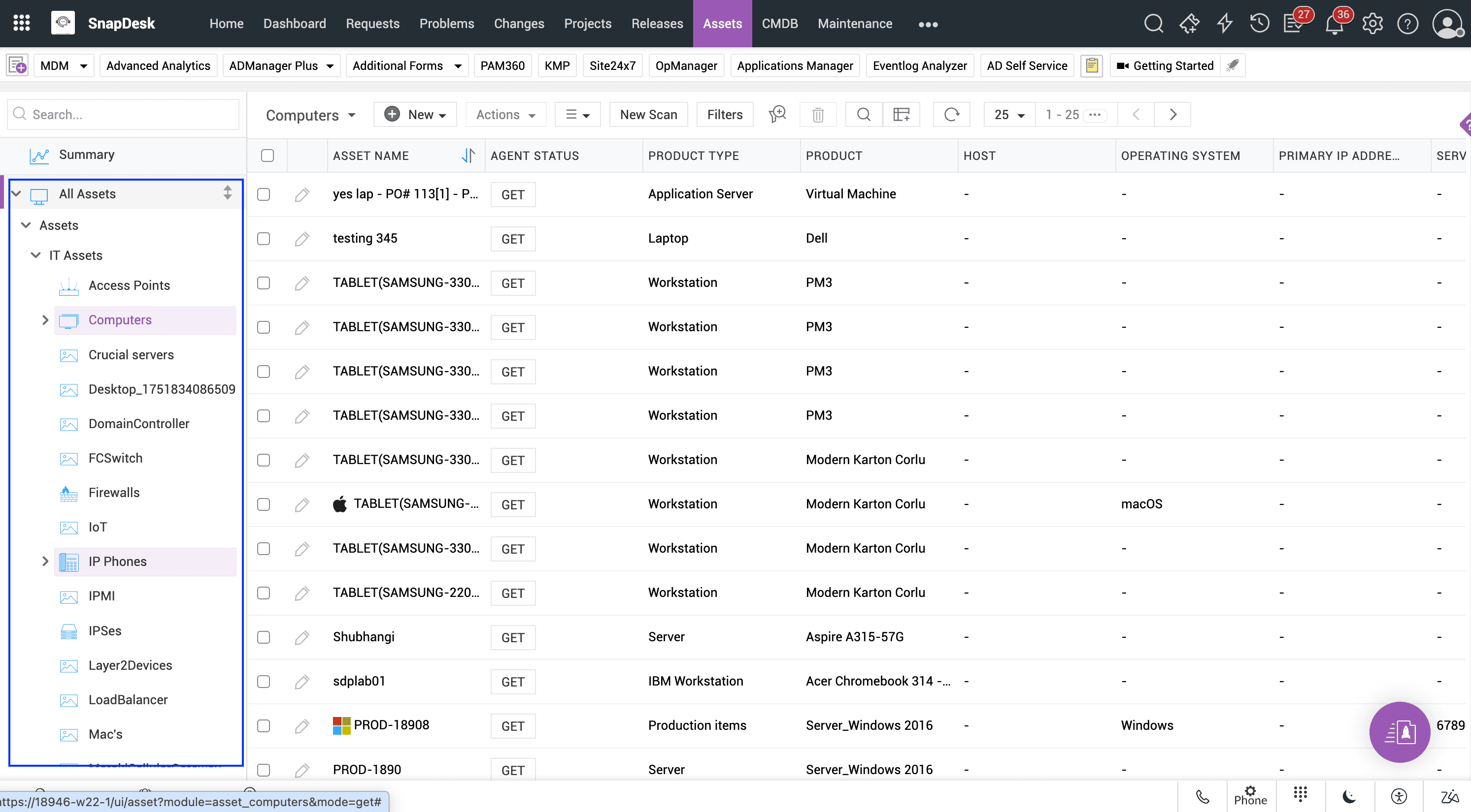IT asset classification in ServiceDesk Plus IT asset classification in a single database in ServiceDesk Plus