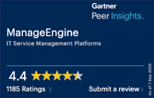 Gartner Peer Insights — ManageEngine 4.4 stars