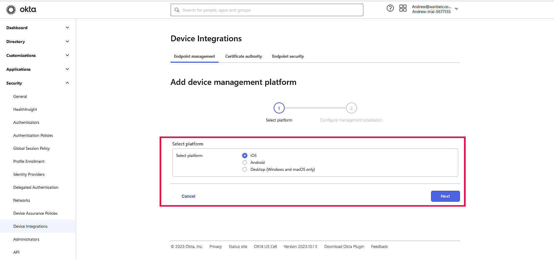 How to attain Okta Device Attestation for iOS devices? illustration 5