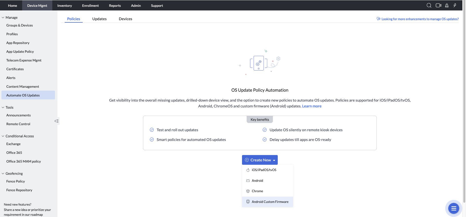 Updating Firmware on Zebra Devices Using MDM illustration 3
