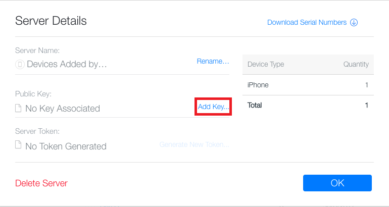 Add Public Key