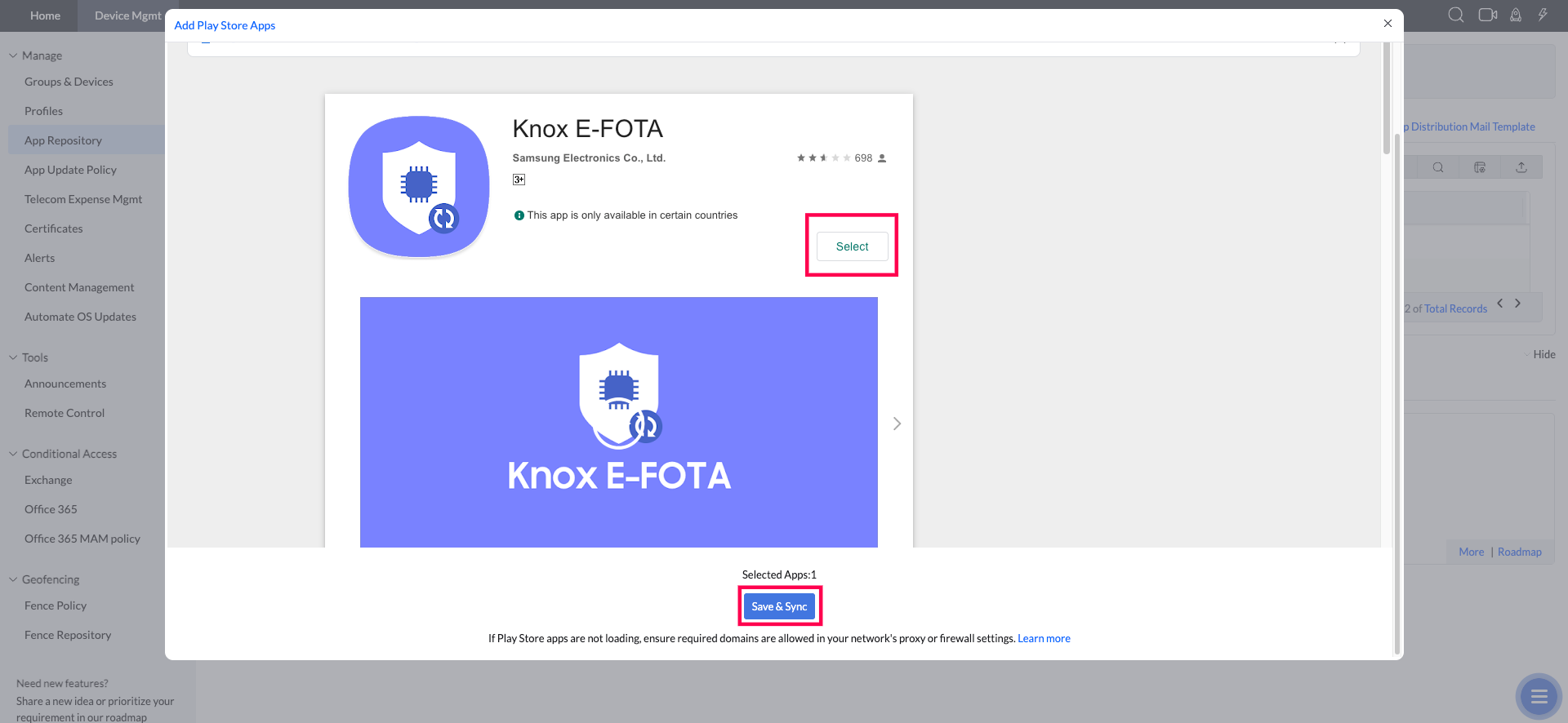 How to Integrate MDM with Samsung eFOTA? illustration 11