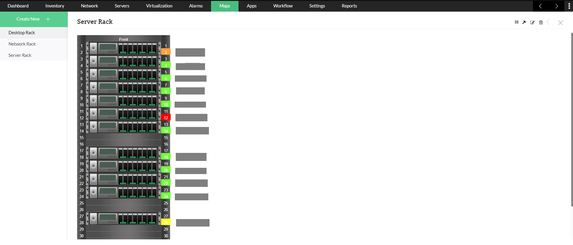 Network visualization planning 3D datacenter- ManageEngine OpManager