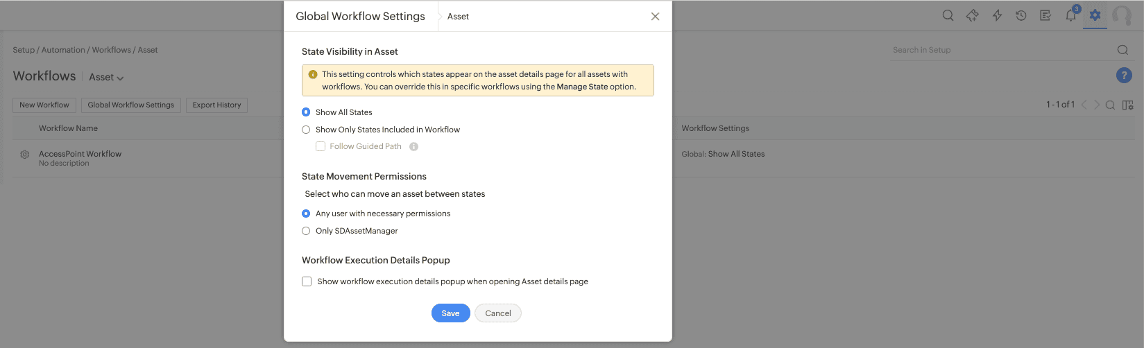 Asset Workflow Enhancements