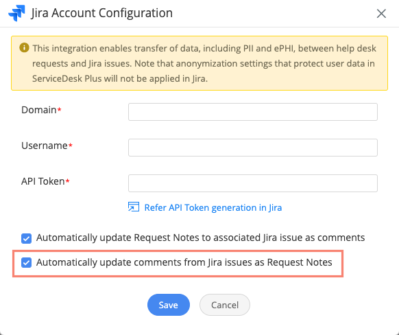 jira account configuration