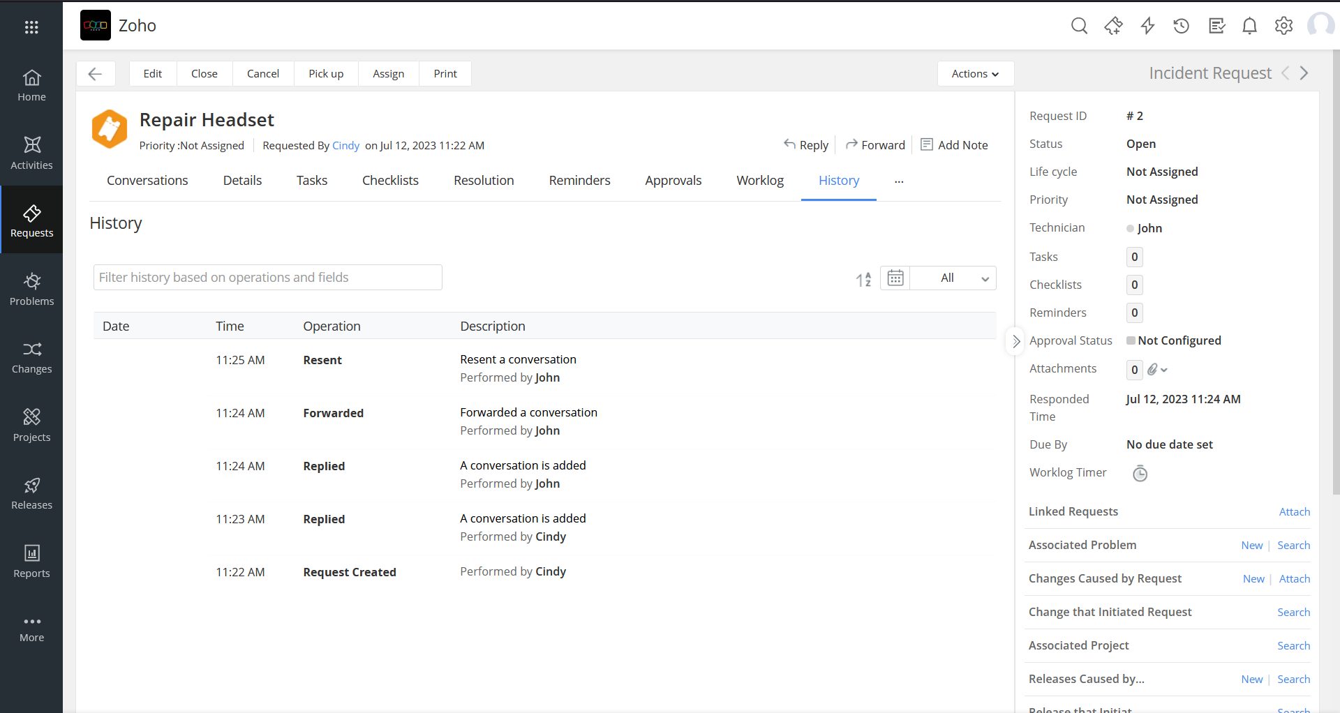 Conversation History Enhancement