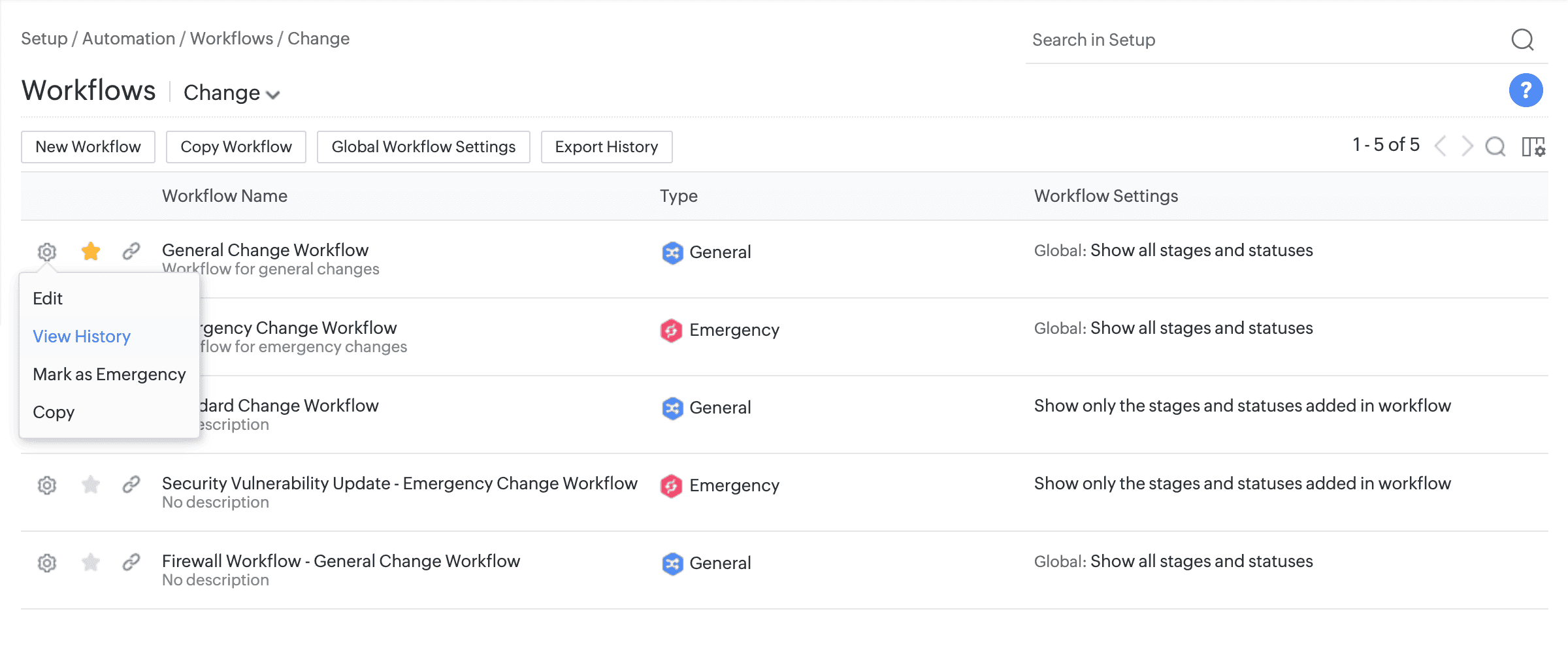Workflow History Enhancements