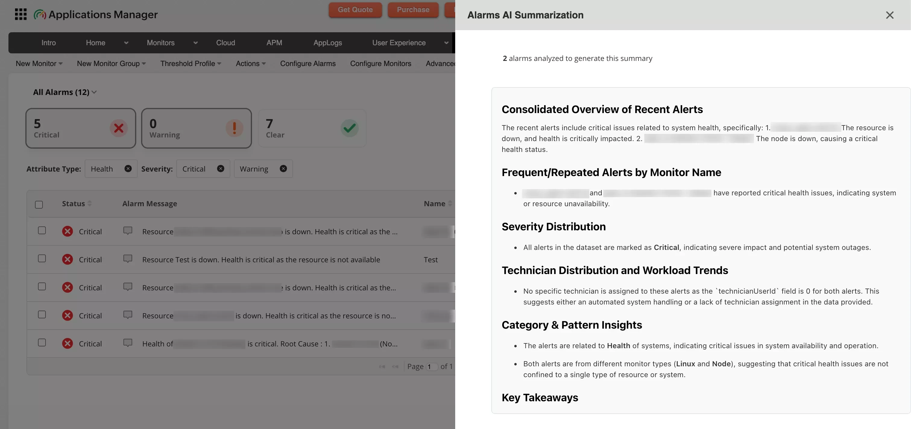 Whats new in APM - AI-powered alarm summaries
