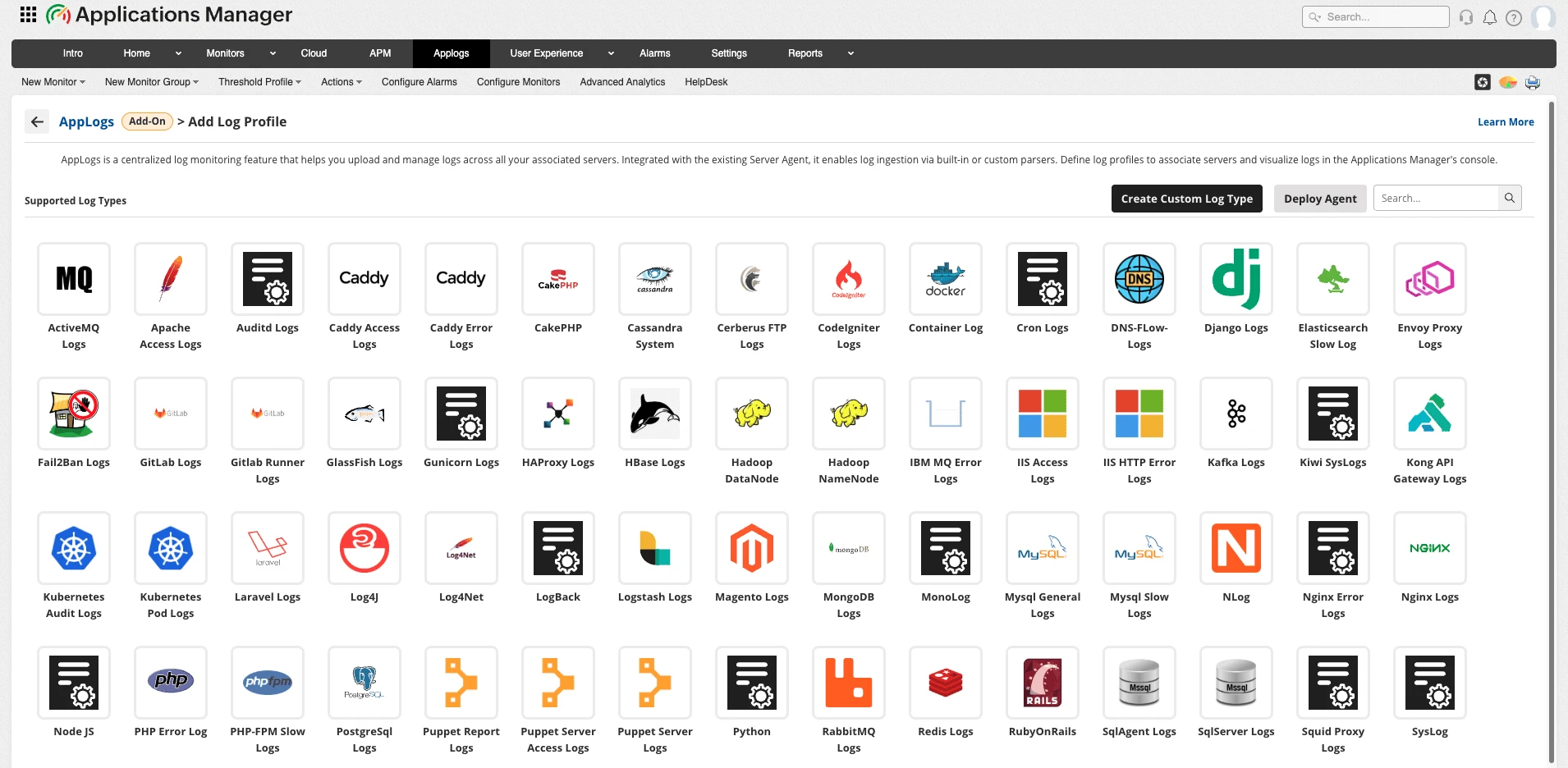 Whats new in APM - Centralized AppLogs Monitoring