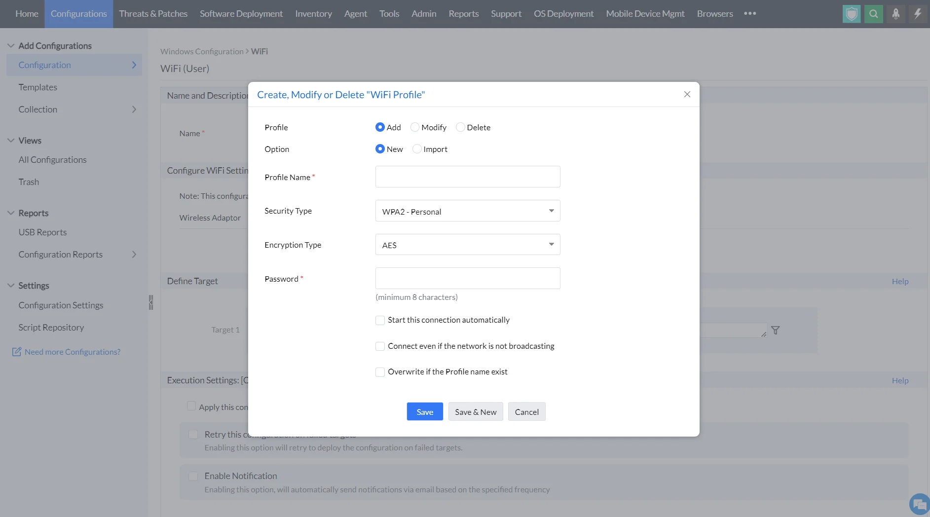adding wifi in endpoint central adding wifi in endpoint central