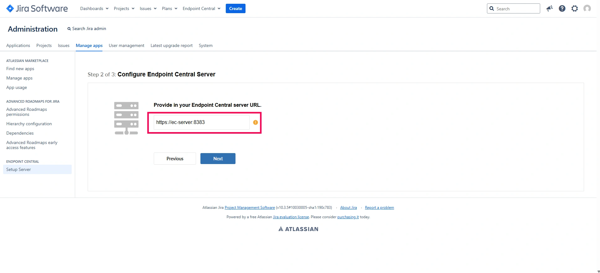 UEMS Server URL UEMS Server URL
