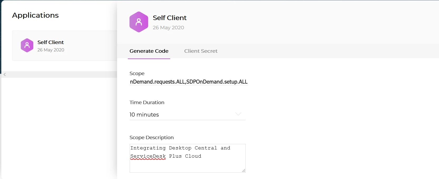 Endpoint Central - ServiceDesk Plus Cloud integration Endpoint Central - ServiceDesk Plus Cloud integration