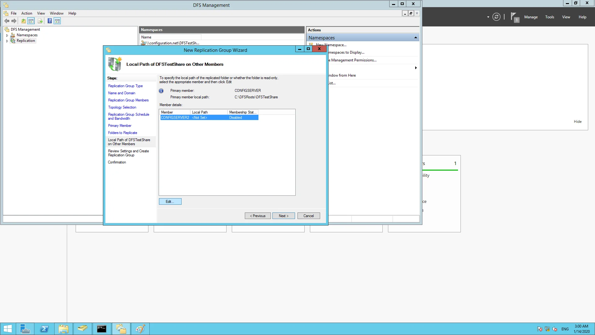 Selecting the servers to enable them for replicating. Selecting the servers to enable them for replicating.