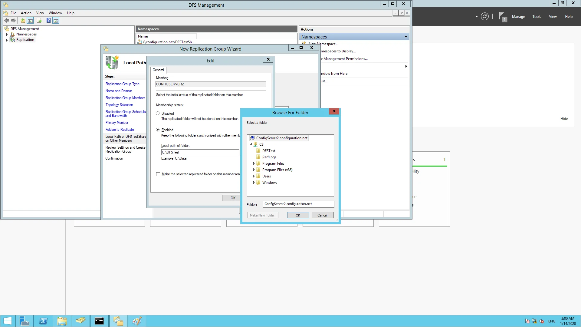 Enabling and specifying the path that needs to be synchronized with the server Enabling and specifying the path that needs to be synchronized with the server