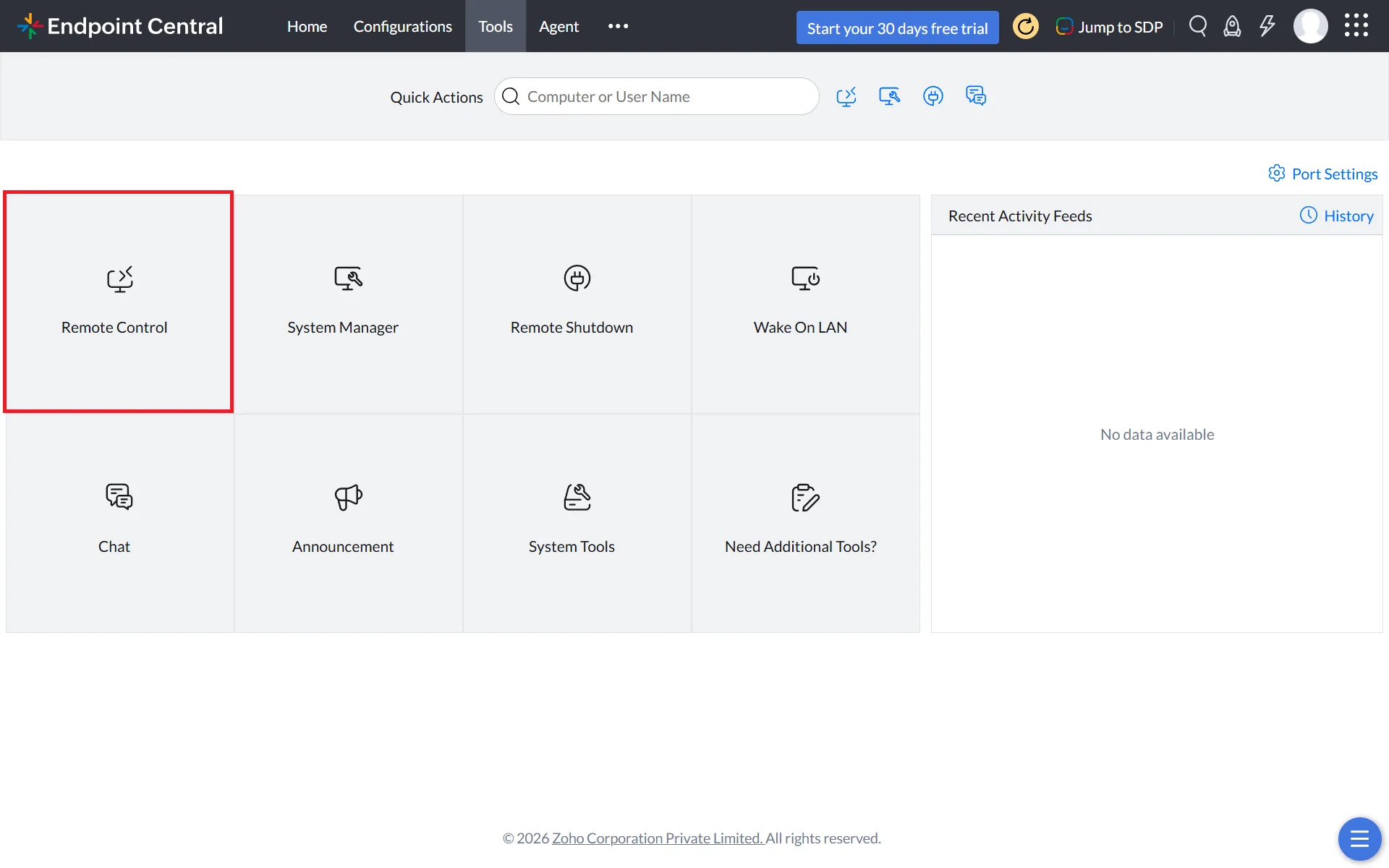 Remote Control-Remote file transfer Transfer files from PC to remote desktop - ManageEngine Endpoint Central