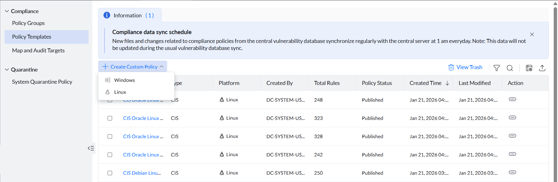 Create Custom Policy