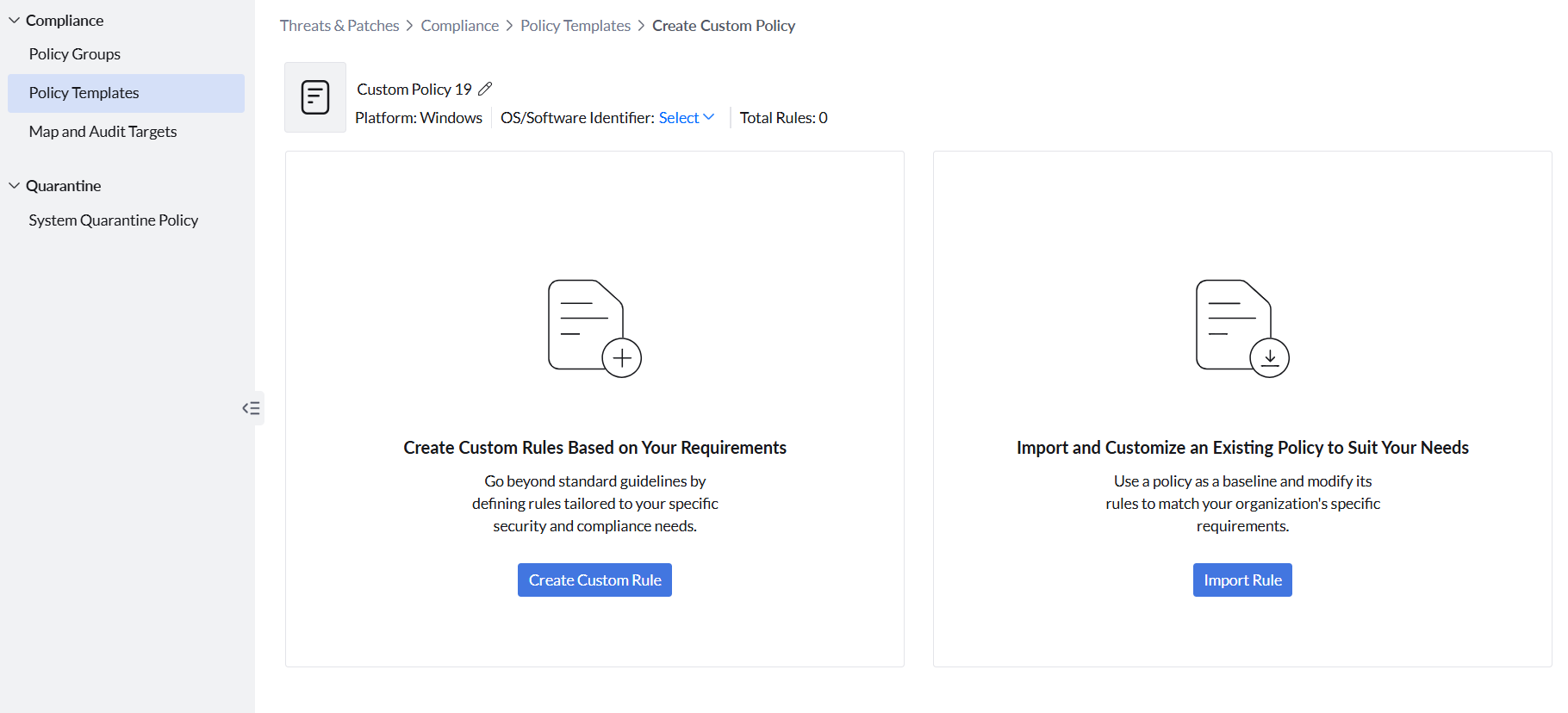 Create Custom Policy 