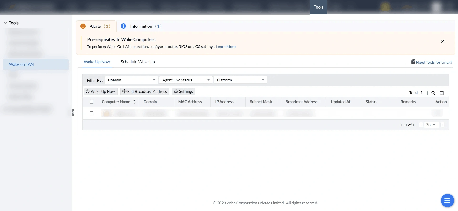 Wake on LAN Tool using Endpoint Central Remotely Wake up your machines using this tool