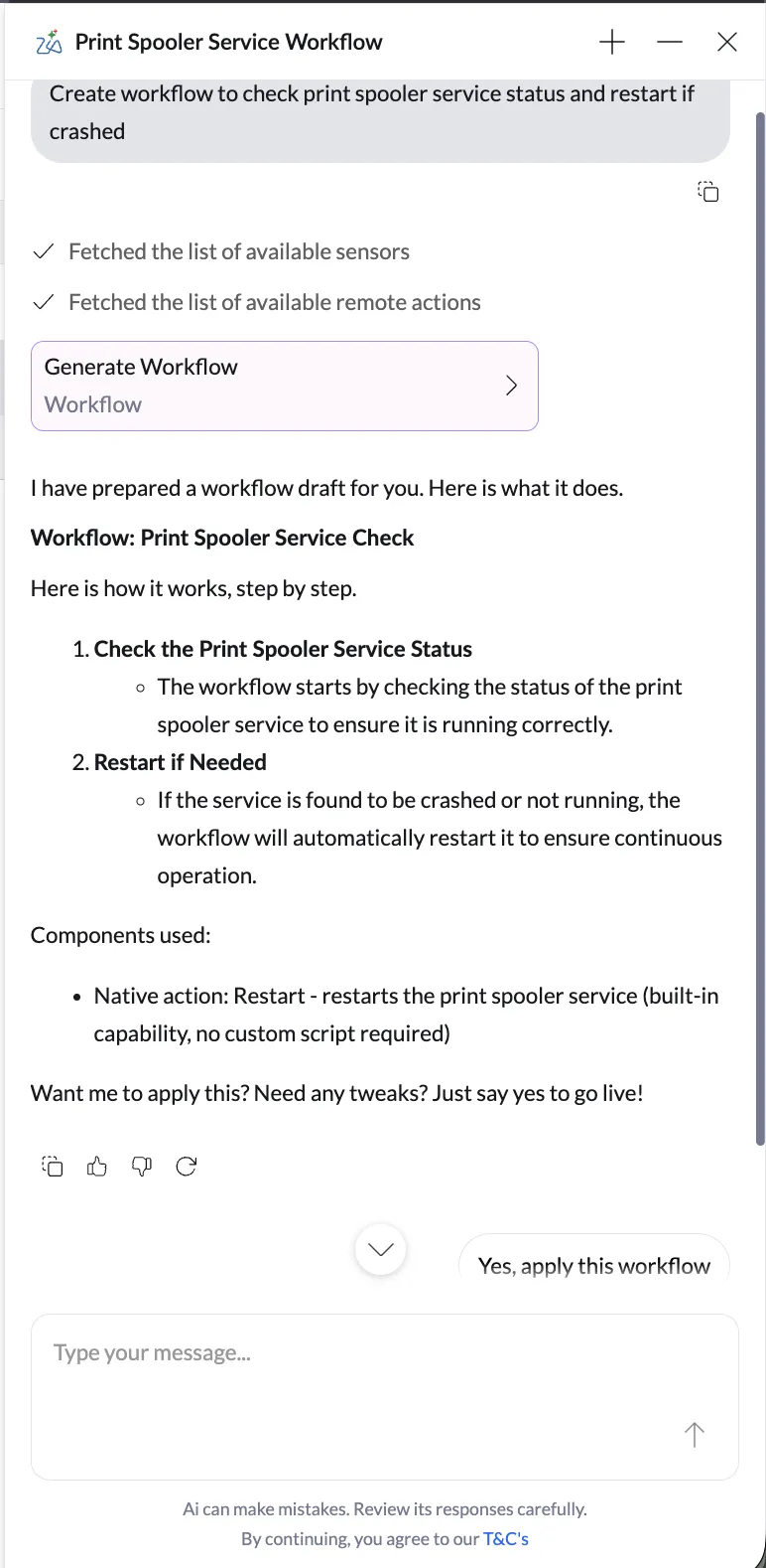 Zia Assistant Example 2