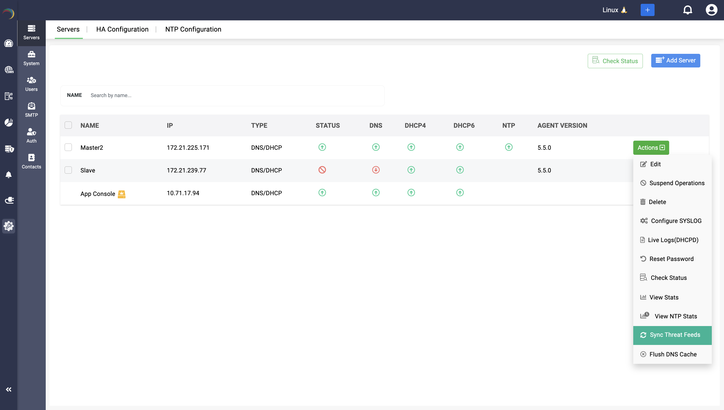 Feed Server Enabled Screenshot