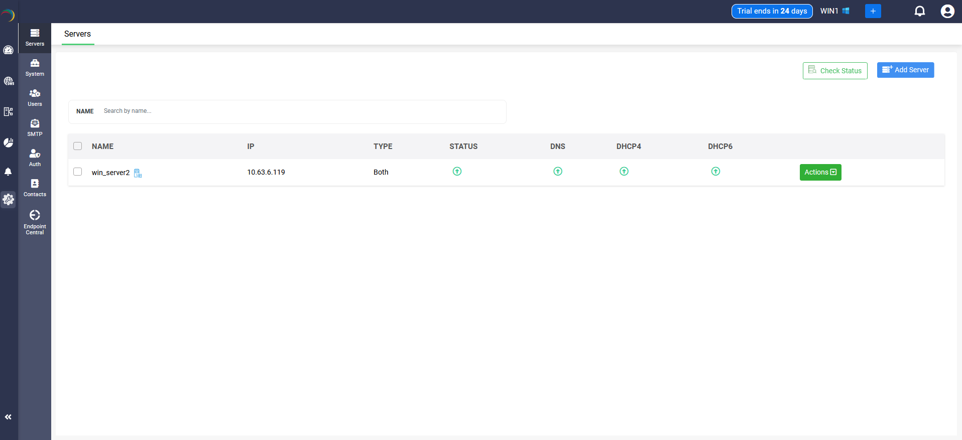 Create New Domain Form
