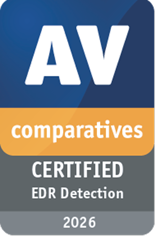 AV-Comparatives Certified 2026 EDR Detection