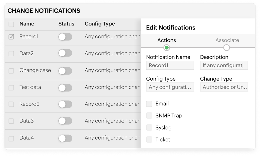 Real-time change notifications for operational awareness