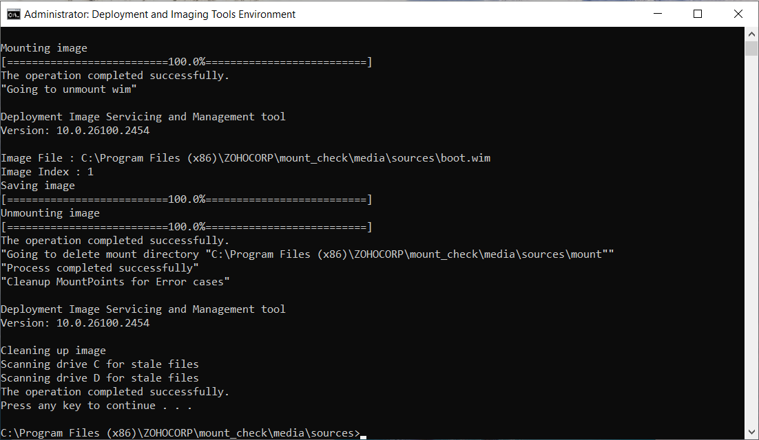 Image software for hard disks - ManageEngine OS Deployer
