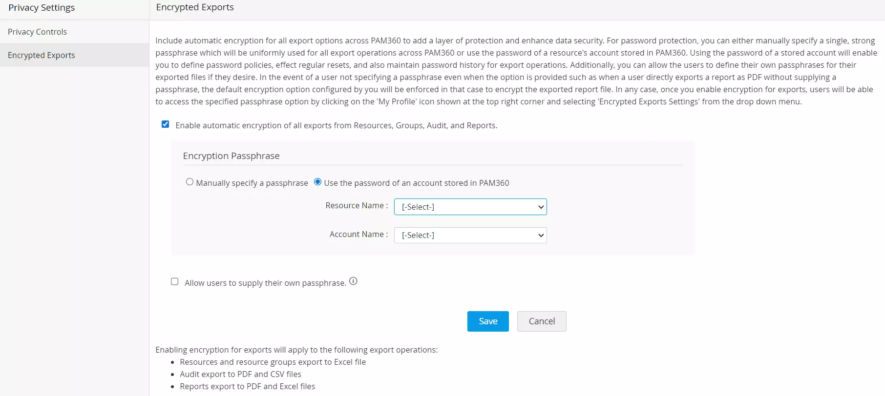 Encryption Passphrase