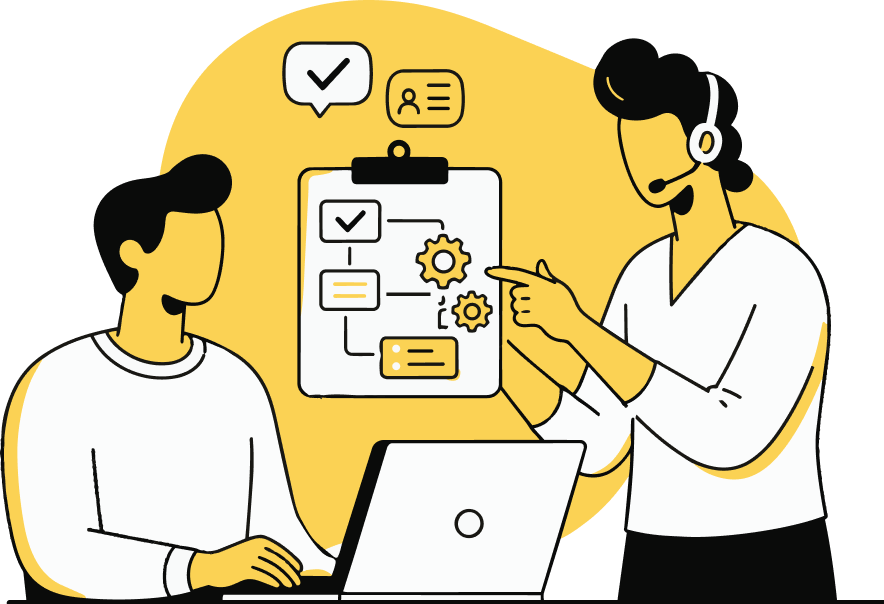 ManageEngine consultant guiding admin through ServiceDesk Plus onboarding configuration