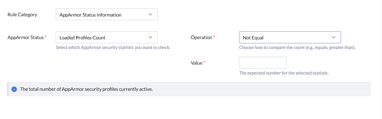 AppArmor Status Information rule