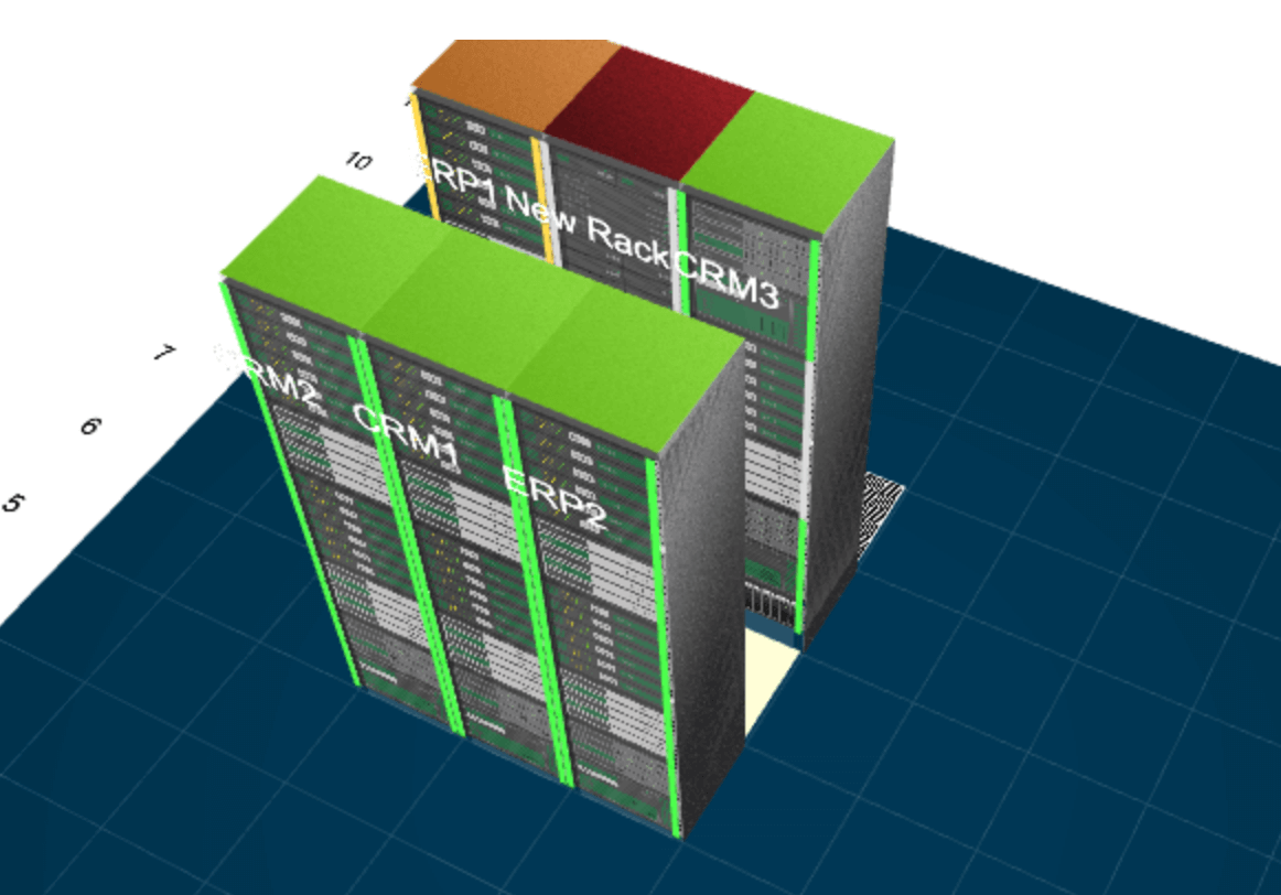 Network Diagram in OpManager: 3D floor views